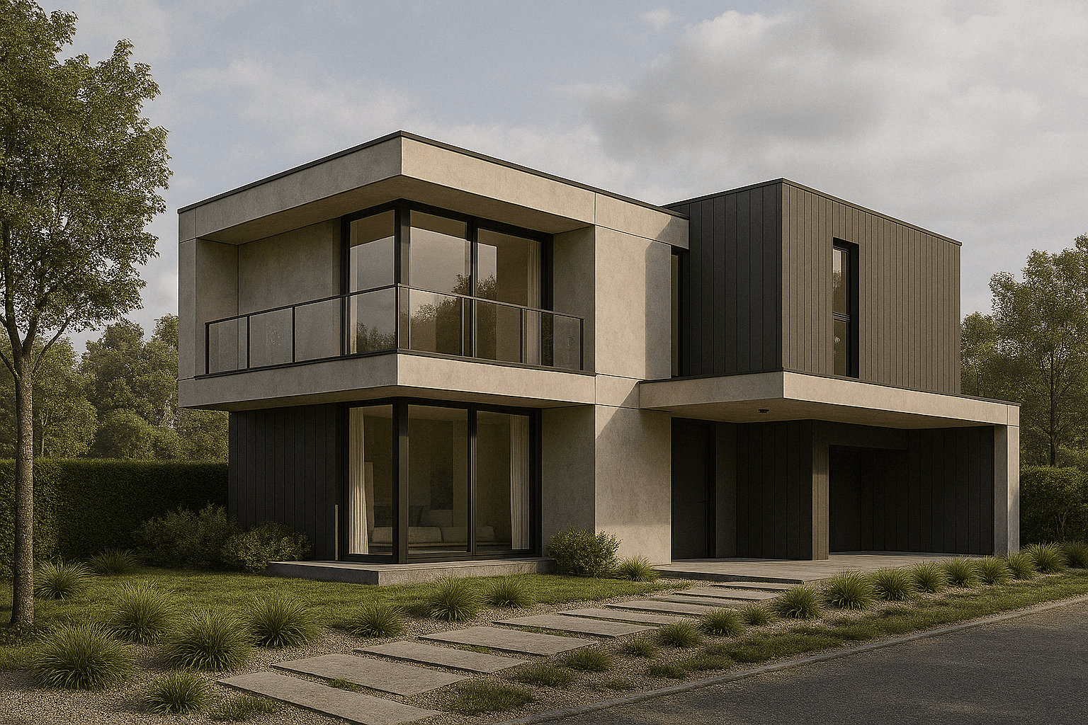 An exterior architectural visualisation